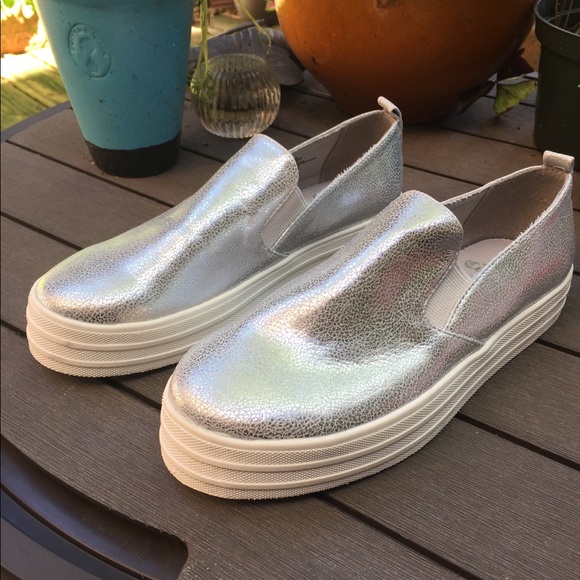 Juicy Couture Shoes - Juicy Couture Silver Fashion Sneakers NWOB